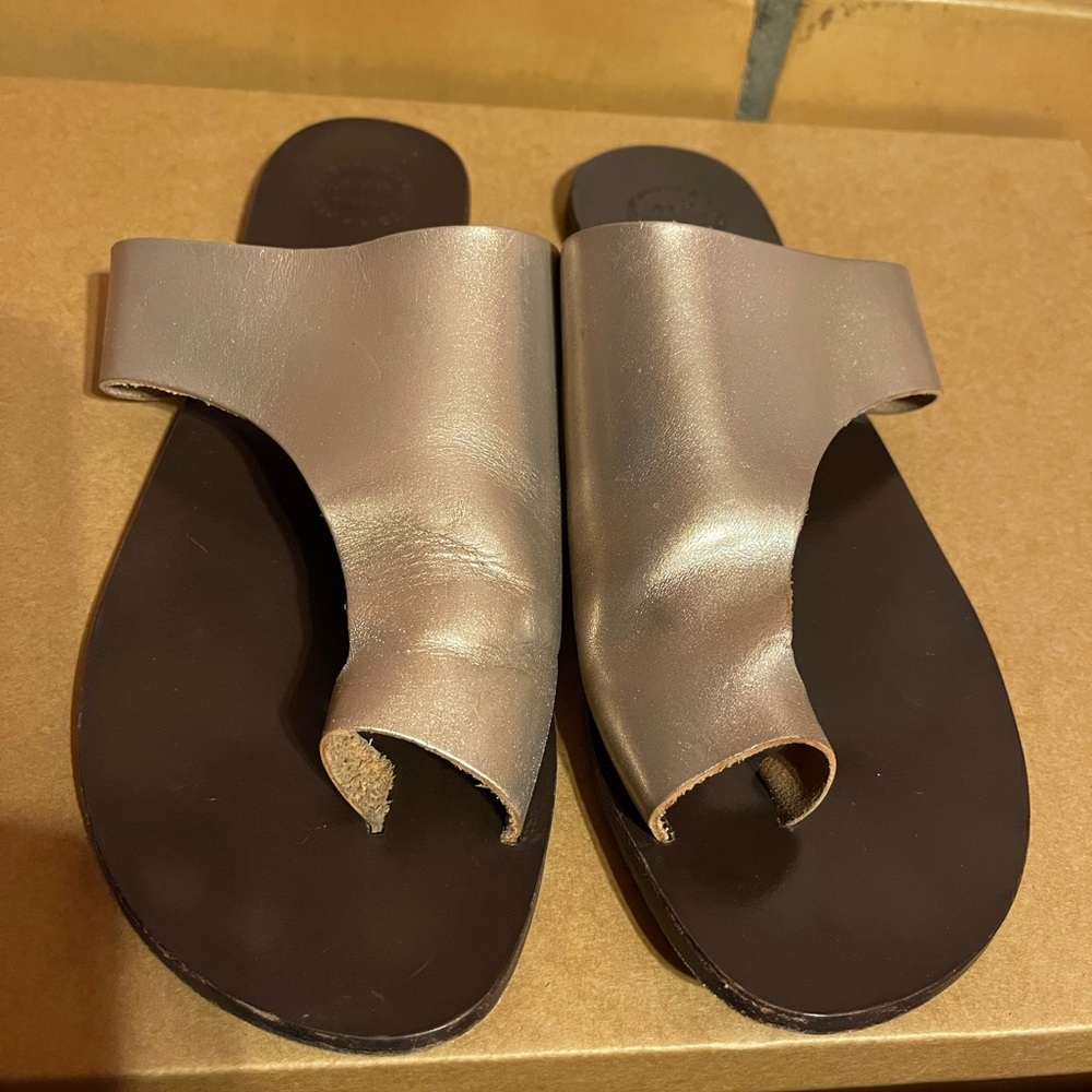 ATP gold leather sandals